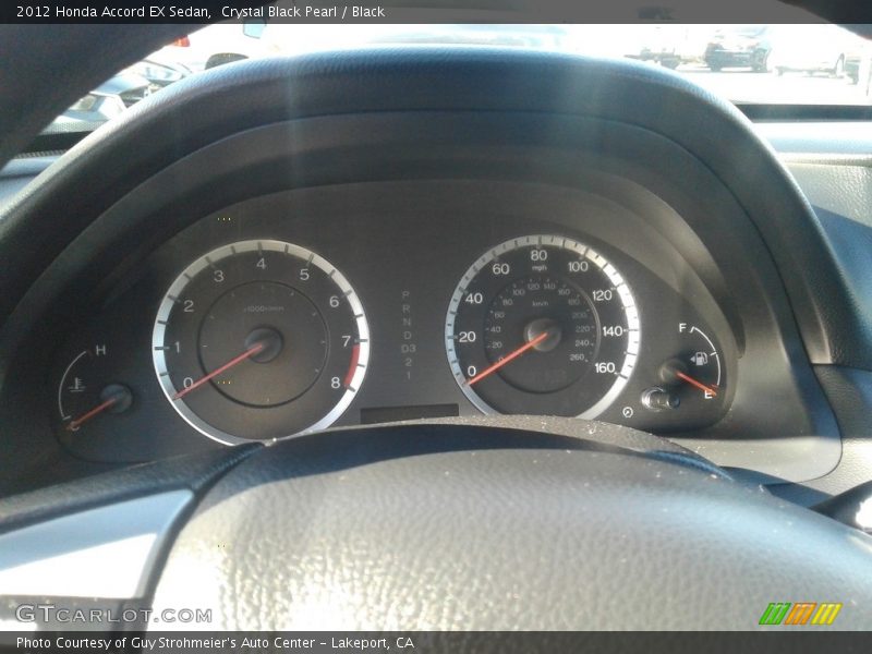 Crystal Black Pearl / Black 2012 Honda Accord EX Sedan