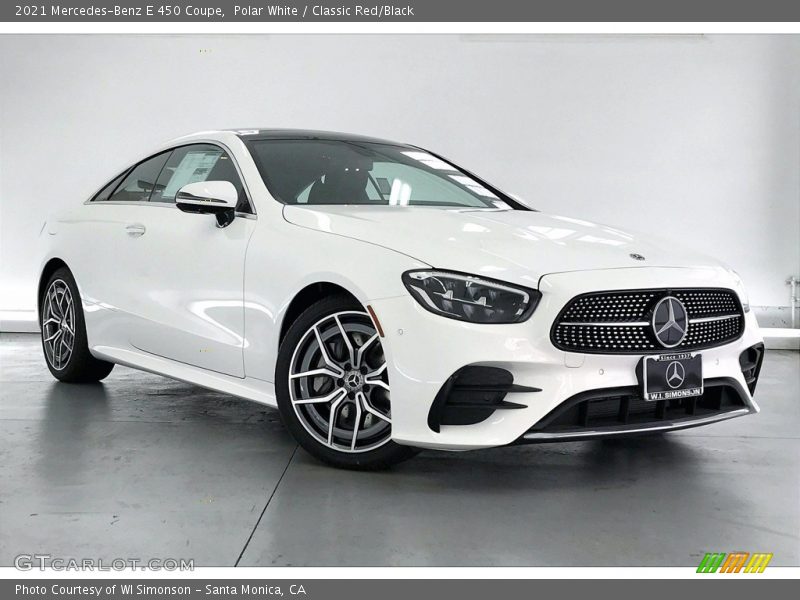 Front 3/4 View of 2021 E 450 Coupe