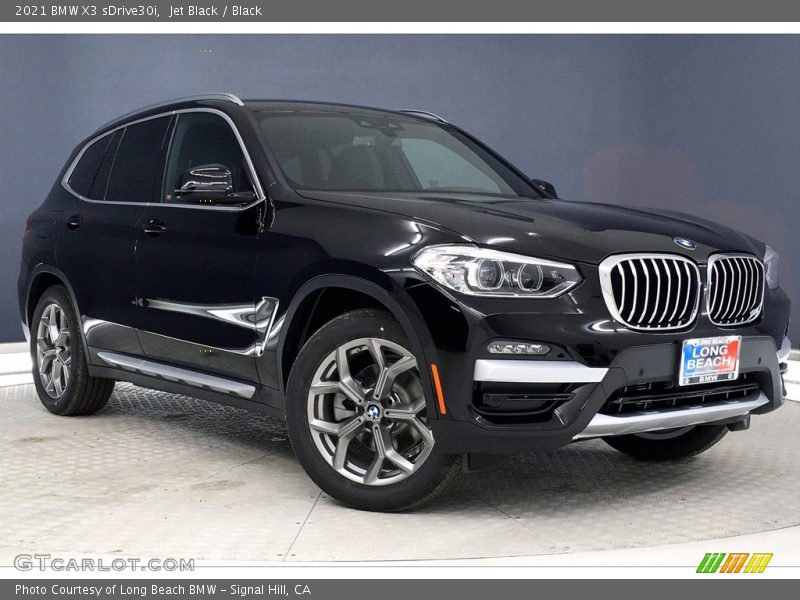 Jet Black / Black 2021 BMW X3 sDrive30i