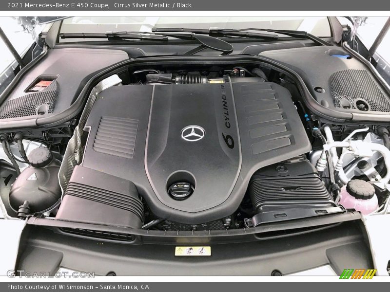 Cirrus Silver Metallic / Black 2021 Mercedes-Benz E 450 Coupe