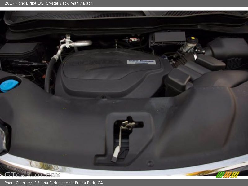 Crystal Black Pearl / Black 2017 Honda Pilot EX