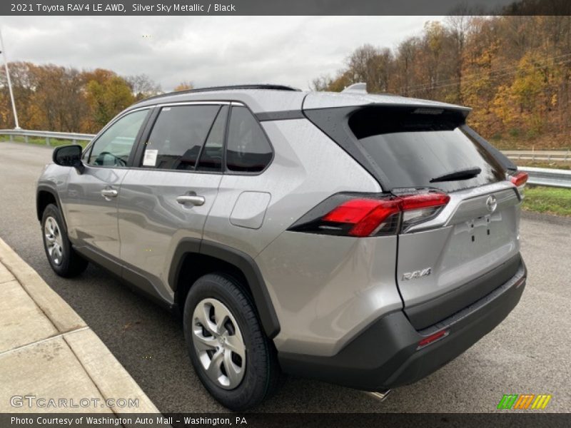 Silver Sky Metallic / Black 2021 Toyota RAV4 LE AWD