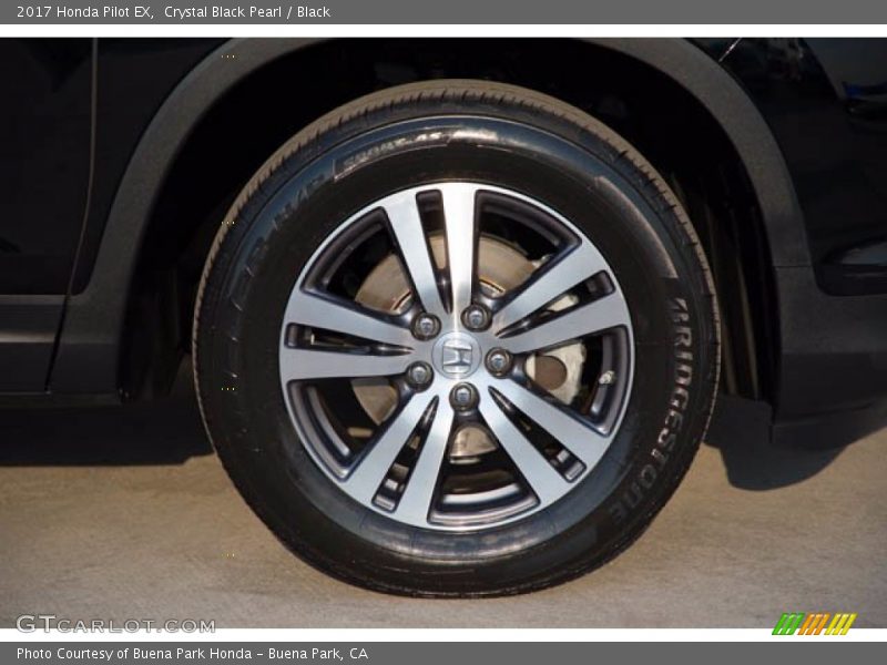 Crystal Black Pearl / Black 2017 Honda Pilot EX