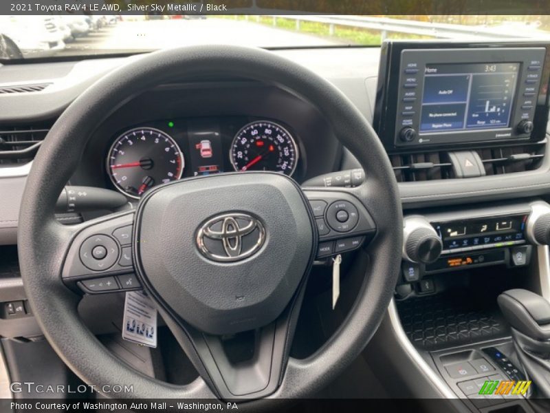 Silver Sky Metallic / Black 2021 Toyota RAV4 LE AWD