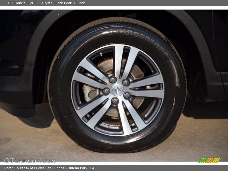 Crystal Black Pearl / Black 2017 Honda Pilot EX
