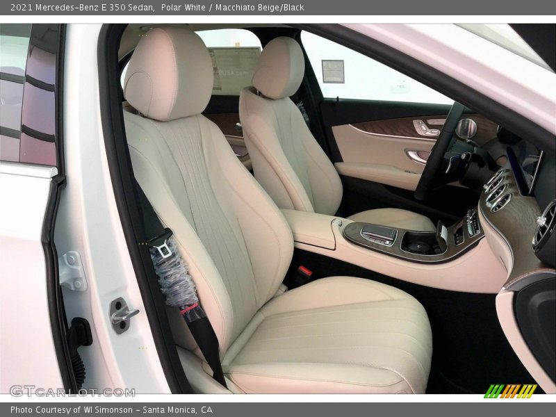 Polar White / Macchiato Beige/Black 2021 Mercedes-Benz E 350 Sedan