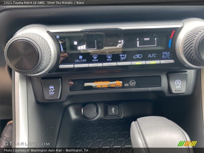 Silver Sky Metallic / Black 2021 Toyota RAV4 LE AWD