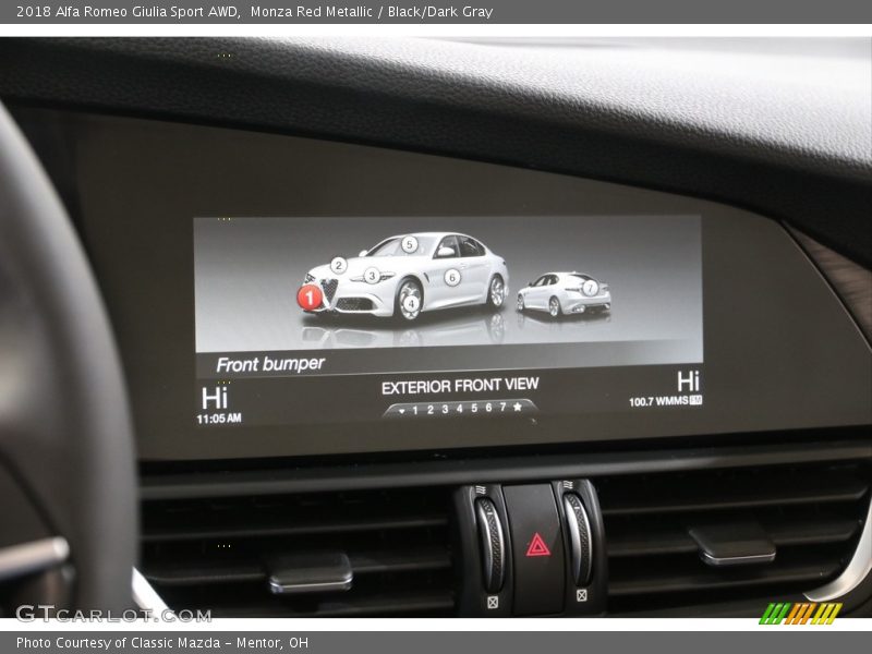 Monza Red Metallic / Black/Dark Gray 2018 Alfa Romeo Giulia Sport AWD