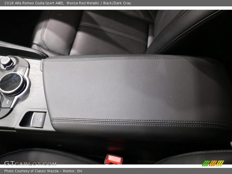 Monza Red Metallic / Black/Dark Gray 2018 Alfa Romeo Giulia Sport AWD