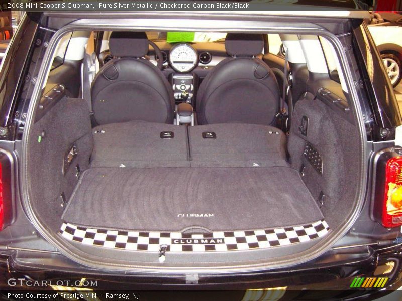 Pure Silver Metallic / Checkered Carbon Black/Black 2008 Mini Cooper S Clubman