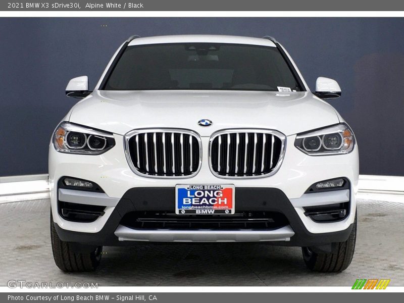 Alpine White / Black 2021 BMW X3 sDrive30i