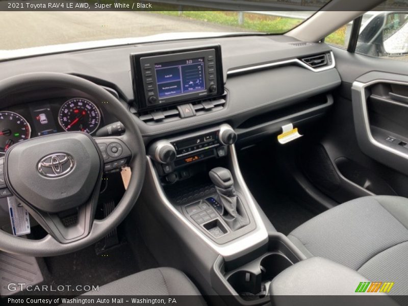 Super White / Black 2021 Toyota RAV4 LE AWD