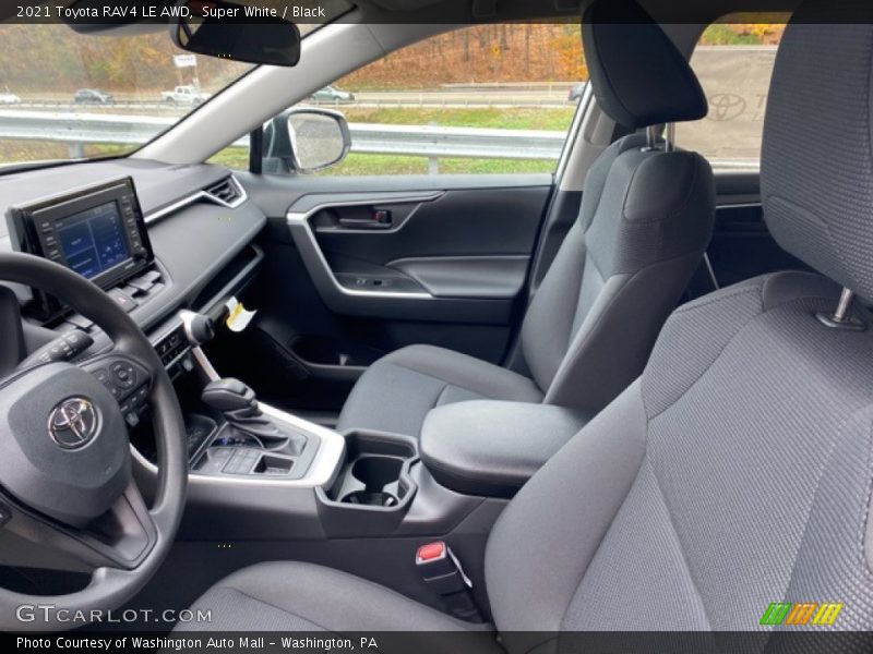 Super White / Black 2021 Toyota RAV4 LE AWD