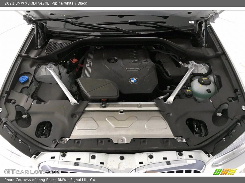 Alpine White / Black 2021 BMW X3 sDrive30i