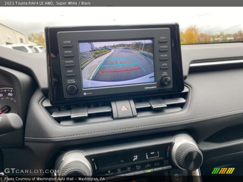 Super White / Black 2021 Toyota RAV4 LE AWD