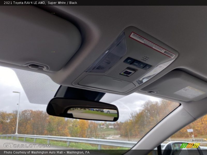 Super White / Black 2021 Toyota RAV4 LE AWD