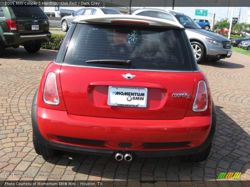 Chili Red / Dark Grey 2005 Mini Cooper S Hardtop