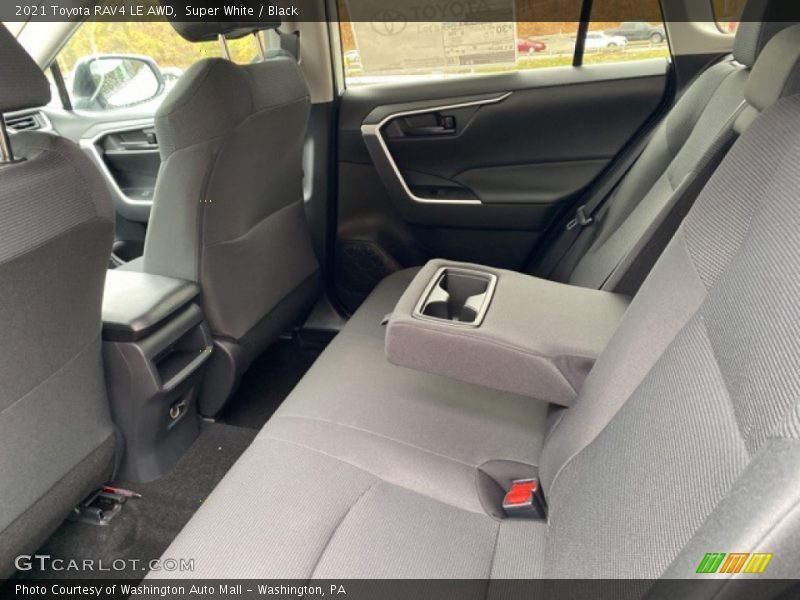 Super White / Black 2021 Toyota RAV4 LE AWD