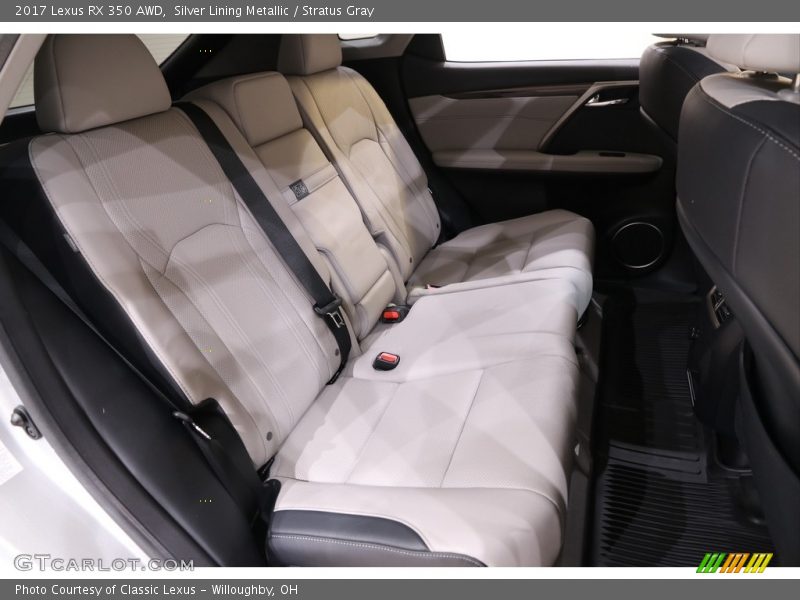 Silver Lining Metallic / Stratus Gray 2017 Lexus RX 350 AWD