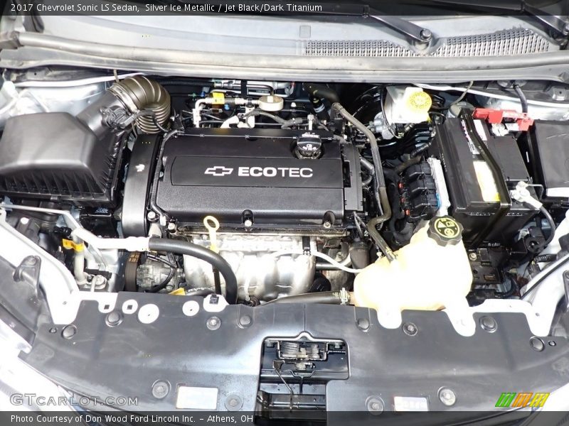  2017 Sonic LS Sedan Engine - 1.8 Liter DOHC 16-Valve VVT 4 Cylinder