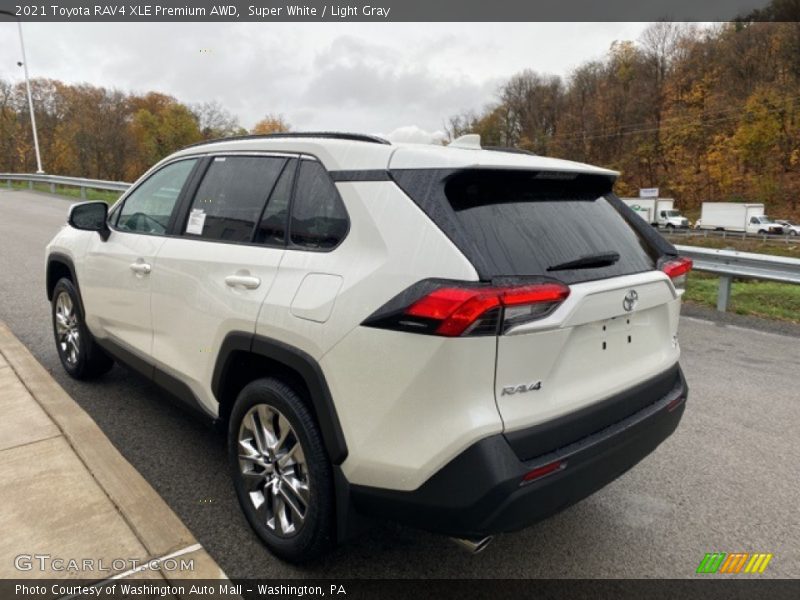Super White / Light Gray 2021 Toyota RAV4 XLE Premium AWD