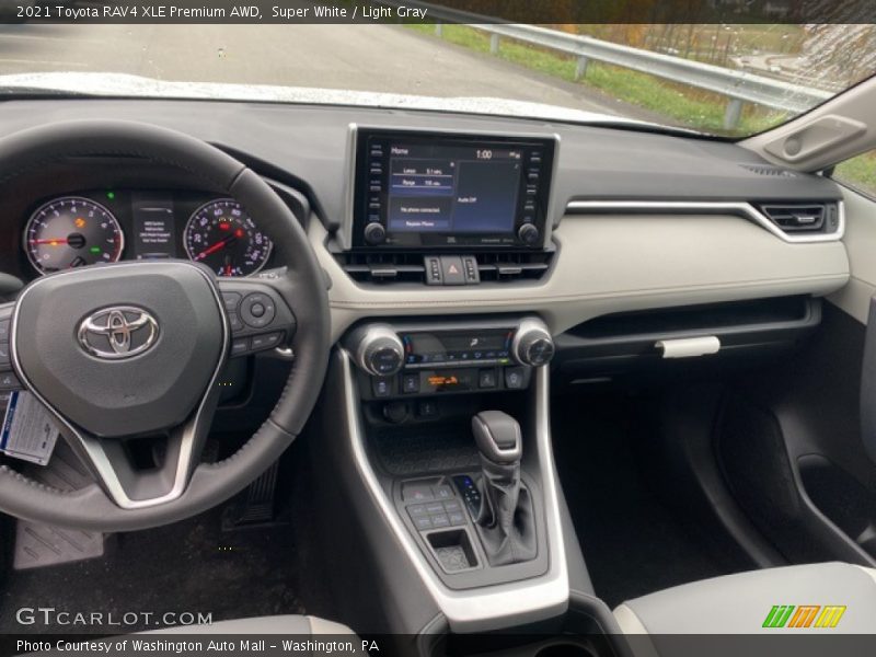 Super White / Light Gray 2021 Toyota RAV4 XLE Premium AWD