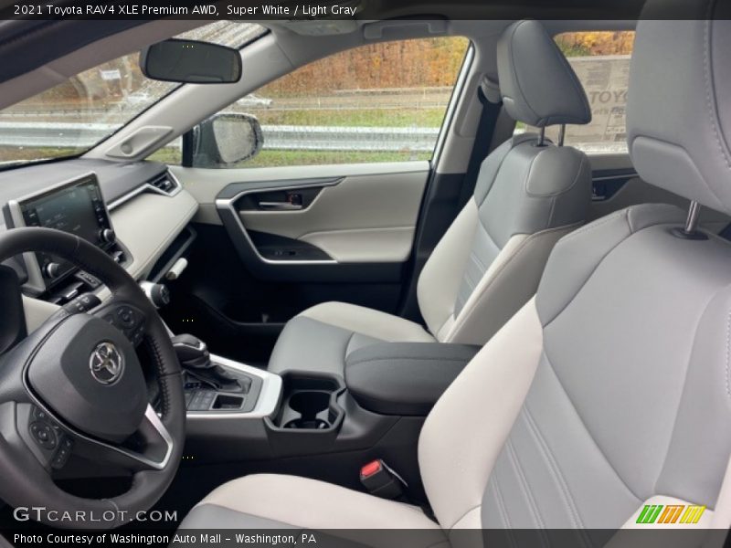 Super White / Light Gray 2021 Toyota RAV4 XLE Premium AWD