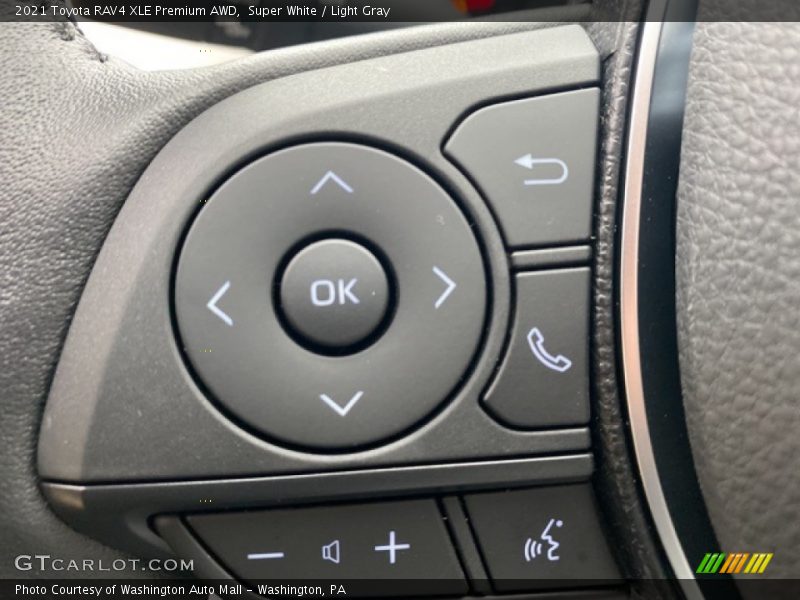 Super White / Light Gray 2021 Toyota RAV4 XLE Premium AWD