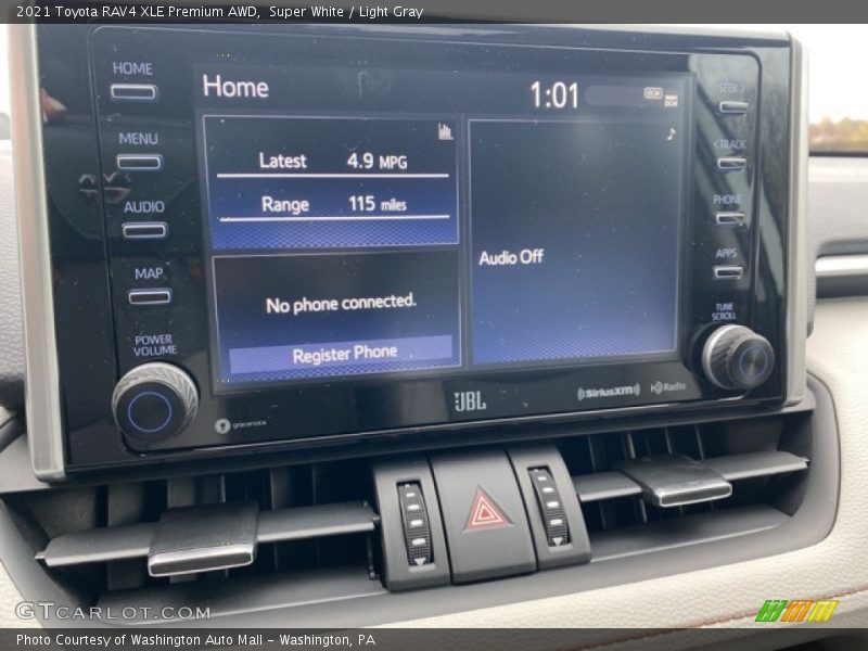 Super White / Light Gray 2021 Toyota RAV4 XLE Premium AWD