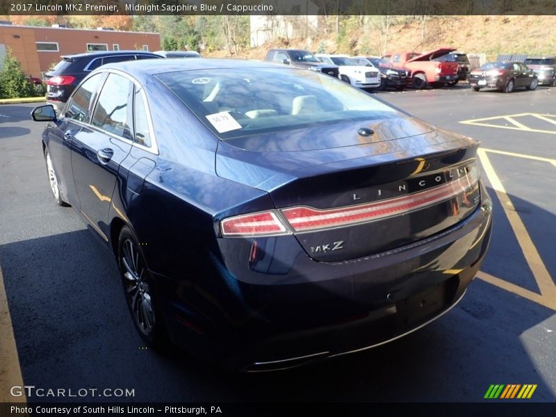 Midnight Sapphire Blue / Cappuccino 2017 Lincoln MKZ Premier