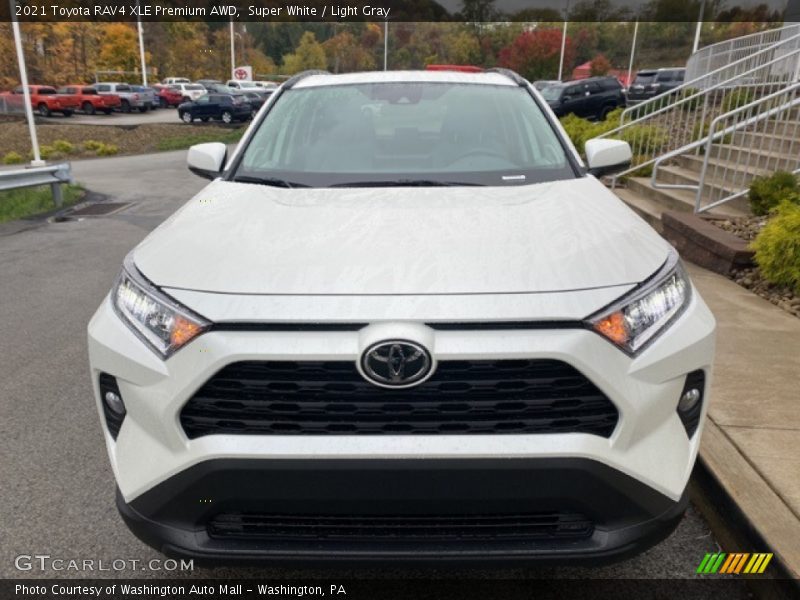 Super White / Light Gray 2021 Toyota RAV4 XLE Premium AWD