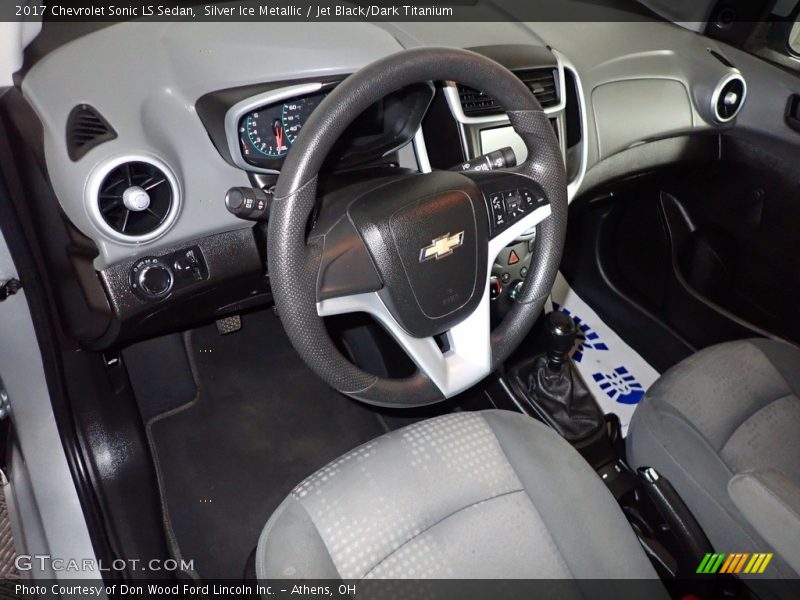 Silver Ice Metallic / Jet Black/Dark Titanium 2017 Chevrolet Sonic LS Sedan