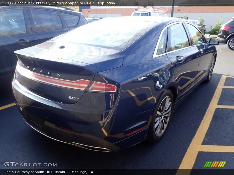 Midnight Sapphire Blue / Cappuccino 2017 Lincoln MKZ Premier