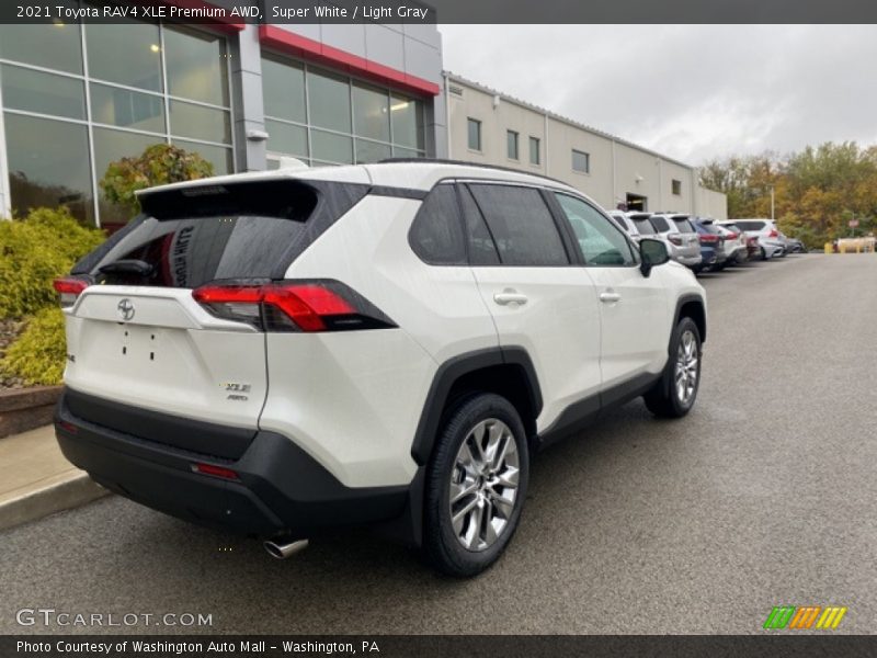 Super White / Light Gray 2021 Toyota RAV4 XLE Premium AWD