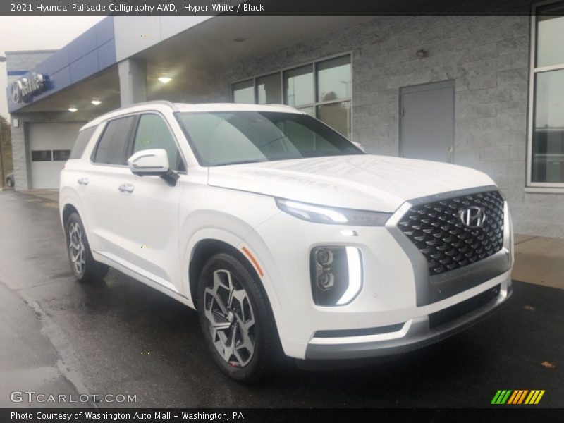 Hyper White / Black 2021 Hyundai Palisade Calligraphy AWD