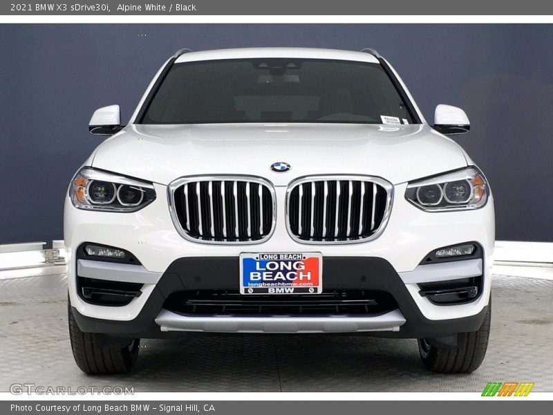 Alpine White / Black 2021 BMW X3 sDrive30i