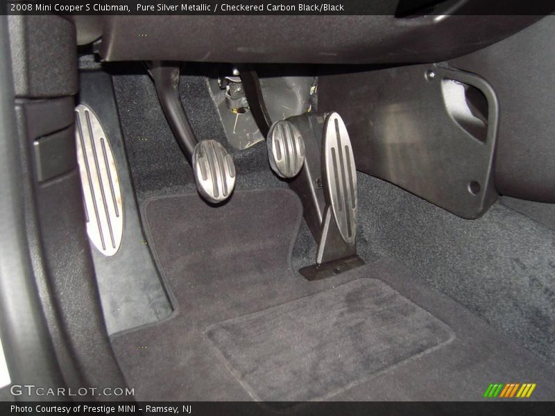 Pure Silver Metallic / Checkered Carbon Black/Black 2008 Mini Cooper S Clubman