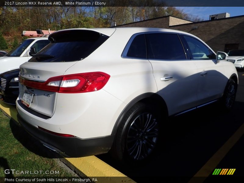 White Platinum / Ebony 2017 Lincoln MKX Reserve AWD
