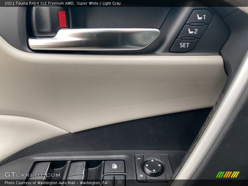 Super White / Light Gray 2021 Toyota RAV4 XLE Premium AWD