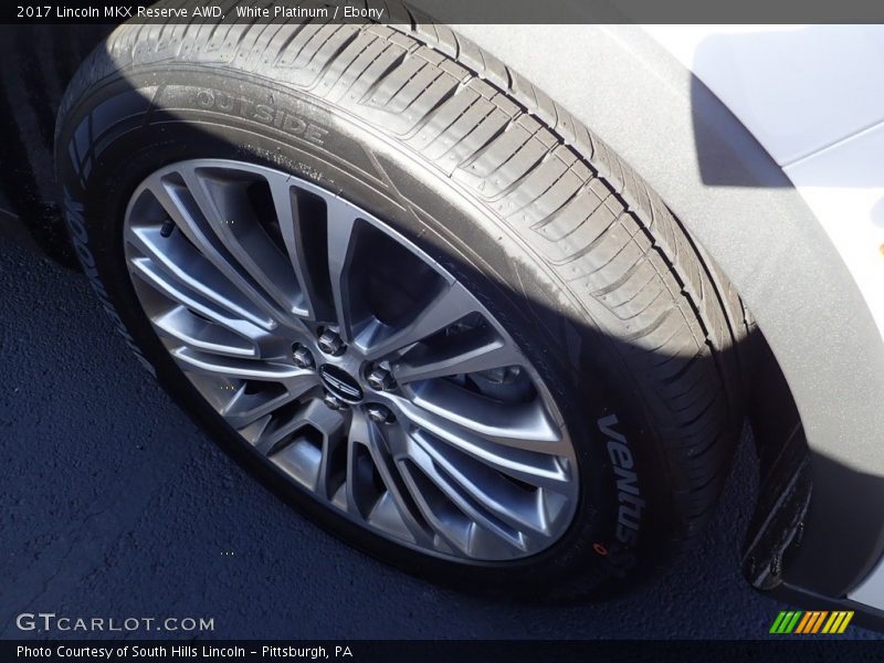White Platinum / Ebony 2017 Lincoln MKX Reserve AWD