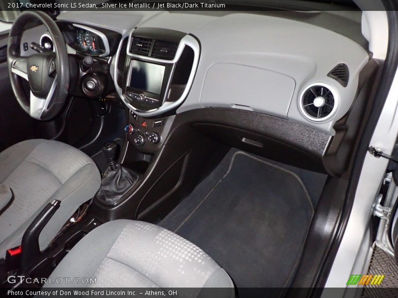 Silver Ice Metallic / Jet Black/Dark Titanium 2017 Chevrolet Sonic LS Sedan