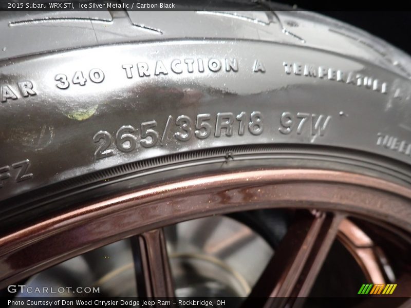 Ice Silver Metallic / Carbon Black 2015 Subaru WRX STI