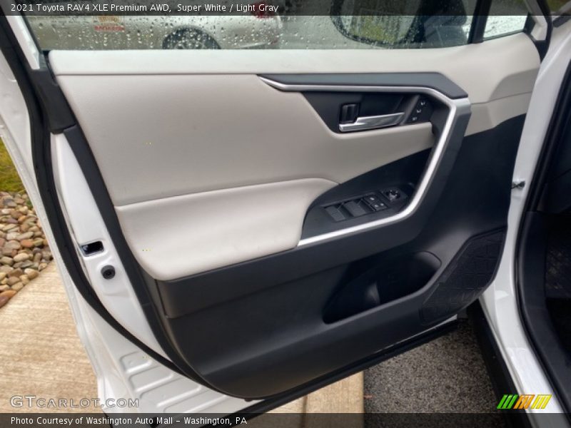 Super White / Light Gray 2021 Toyota RAV4 XLE Premium AWD