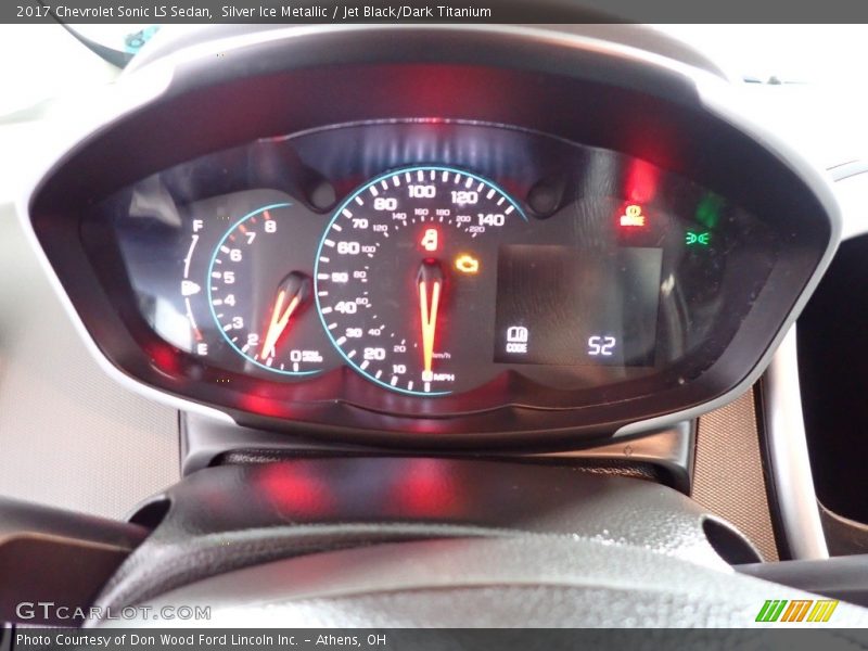 Silver Ice Metallic / Jet Black/Dark Titanium 2017 Chevrolet Sonic LS Sedan