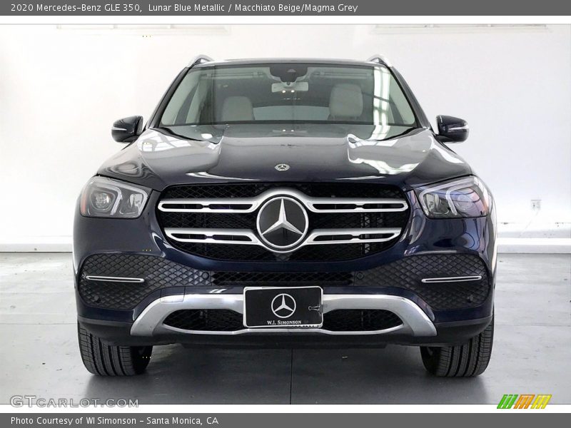 Lunar Blue Metallic / Macchiato Beige/Magma Grey 2020 Mercedes-Benz GLE 350
