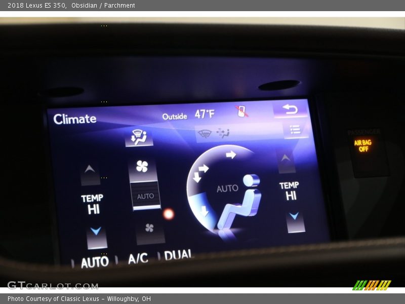 Obsidian / Parchment 2018 Lexus ES 350