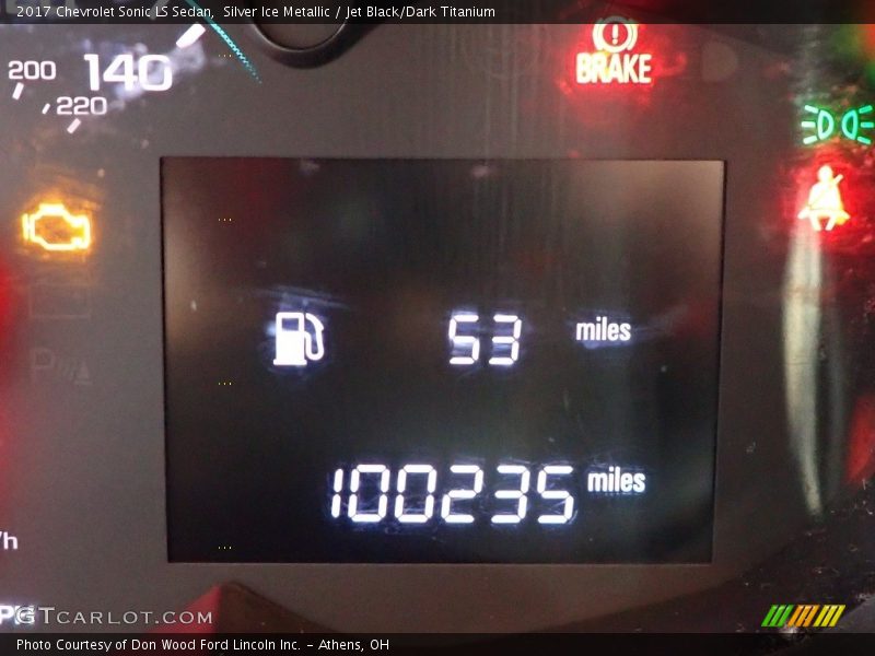 Silver Ice Metallic / Jet Black/Dark Titanium 2017 Chevrolet Sonic LS Sedan