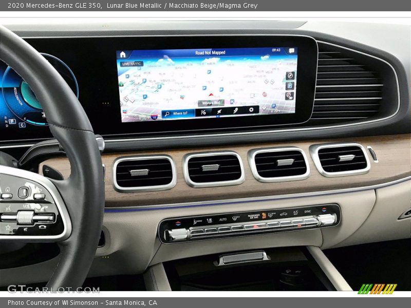 Lunar Blue Metallic / Macchiato Beige/Magma Grey 2020 Mercedes-Benz GLE 350