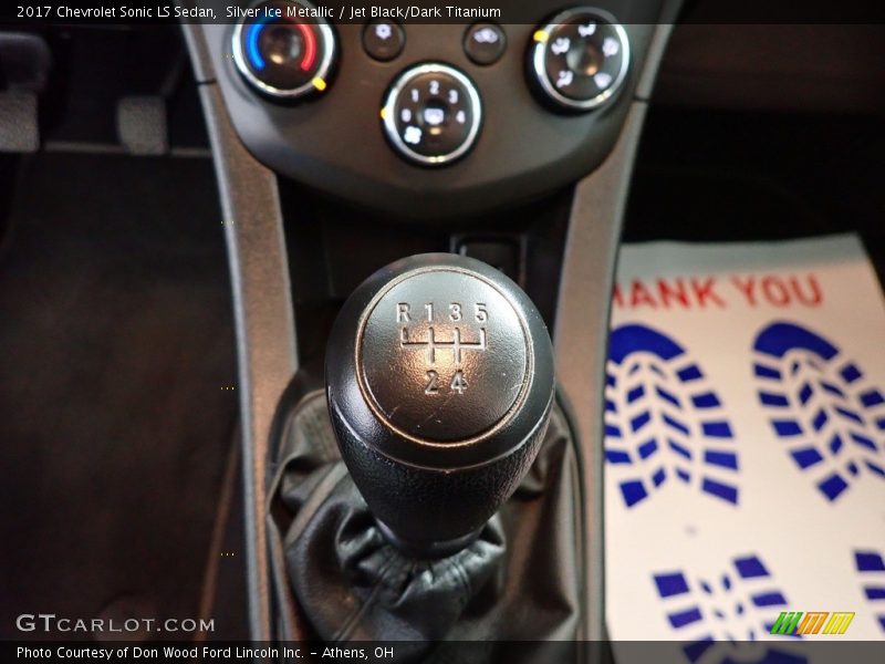 Silver Ice Metallic / Jet Black/Dark Titanium 2017 Chevrolet Sonic LS Sedan