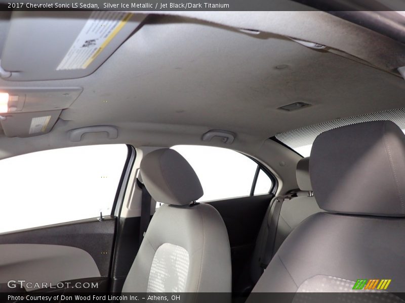 Silver Ice Metallic / Jet Black/Dark Titanium 2017 Chevrolet Sonic LS Sedan